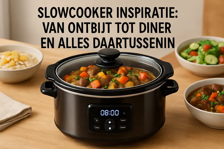 Slowcooker inspiratie: van ontbijt tot diner en alles daartussenin